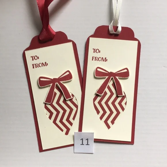 PICK 12 Fancy Christmas Tags FREE SHIPPING - Picture 12 of 15